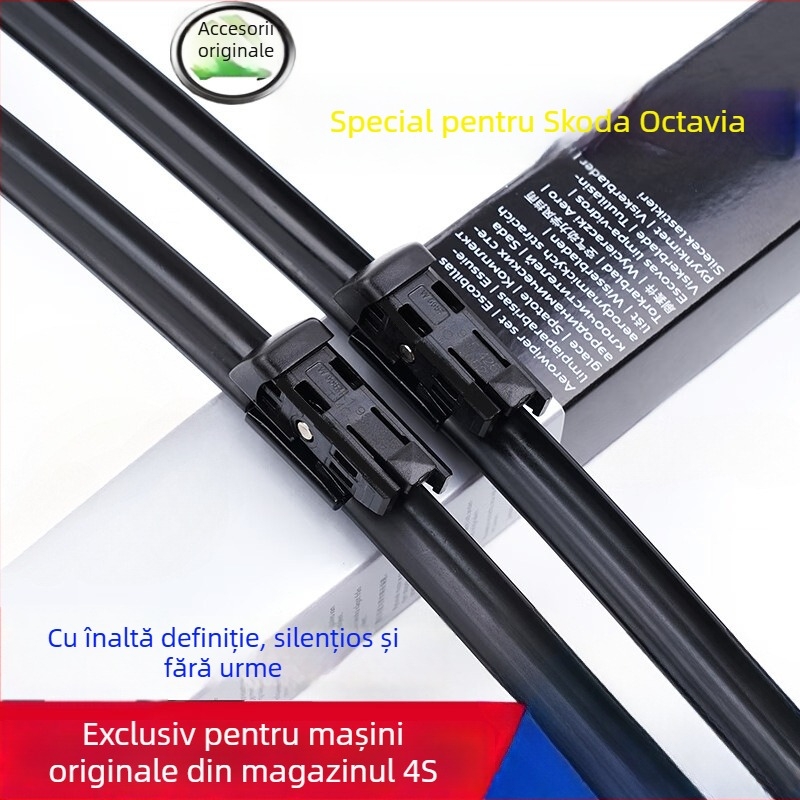 Ștergător fără ramă pentru Skoda Octavia, din cauciuc, OEM, marca Ice and Edge