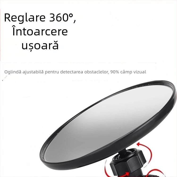 Oglindă retrovizoare auto, oglindă plată, sticlă, capac din plastic, compatibil cu vehicule generale, Brand Friendly