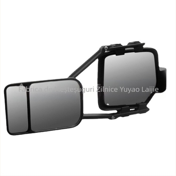 LJ Oglindă retrovizoare pentru trailer RV — montaj cu eliberare rapidă, oglindă plată, model LJM007, compatibil universal