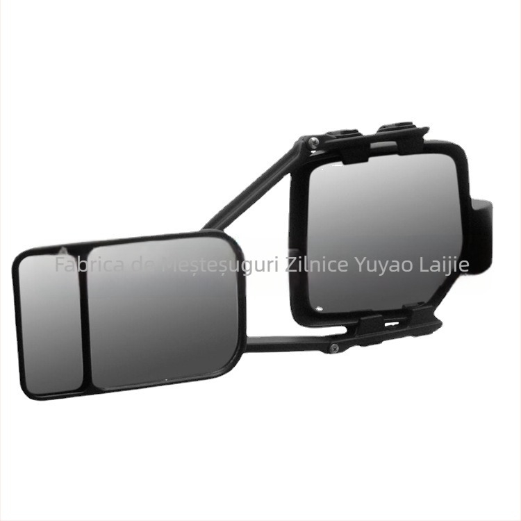 LJ Oglindă retrovizoare pentru trailer RV — montaj cu eliberare rapidă, oglindă plată, model LJM007, compatibil universal