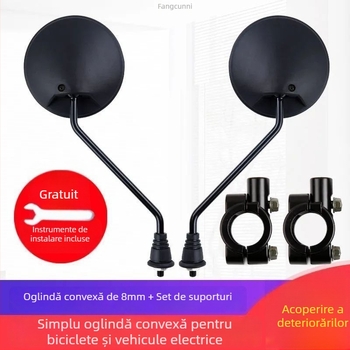 Oglindă retrovizoare pentru vehicule electrice, montaj rapid; Model: 1; Material oglindă: placat cu aluminiu; Compatibil cu modelul de vehicul: 1