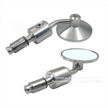 Oglindă retrovizoare motocicletă BJN-06, oglindă sferică, carcasă din aliaj CNC de aluminiu, oglindă din sticlă