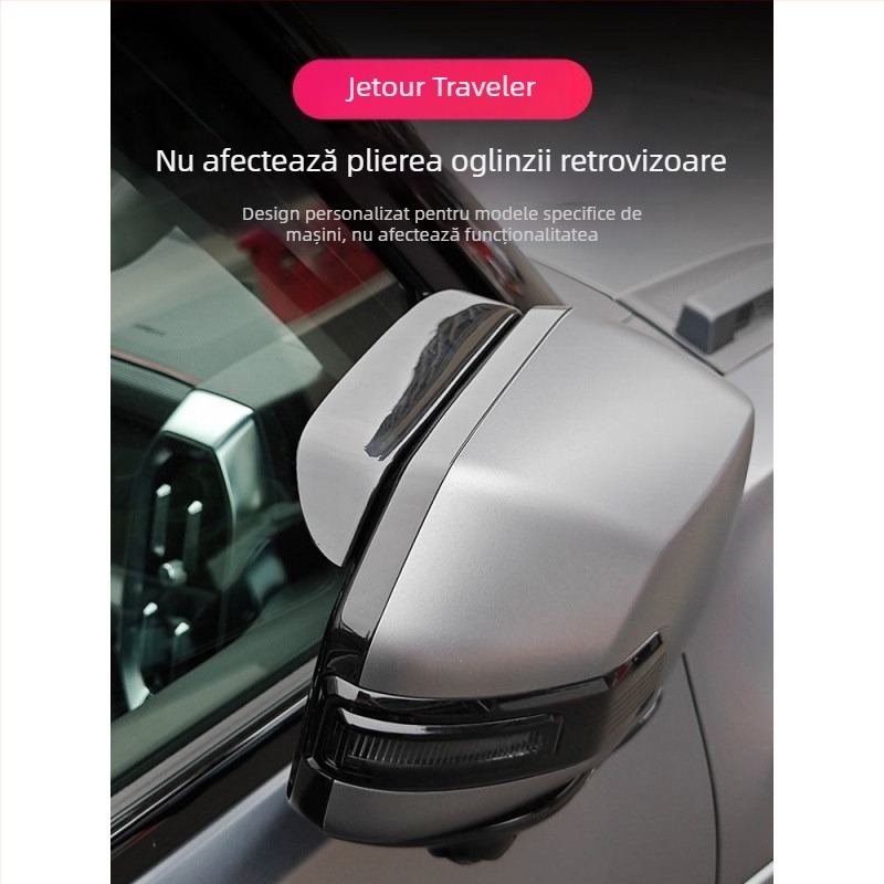 Capac ABS pentru marginea de ploaie a oglinzii retrovizoare pentru Jietu Traveler T2 — unghi reglabil, oglindă retrovizoare, element decorativ