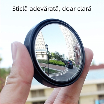 Oglindă retrovizoare, convexă sferică, reglabilă la 360°, compatibilă universală