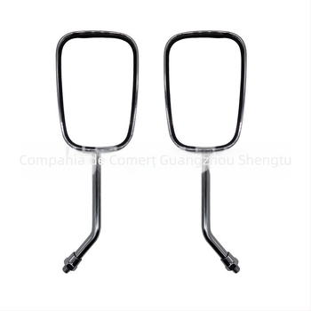 Oglindă retrovizoare pentru motocicletă, formă pătrată, universală, carcasă acrilică, câmp vizual larg