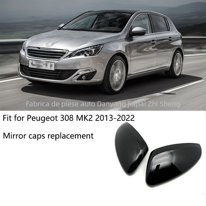 Carcasă oglindă retrovizoare pentru Peugeot 308 12-22, material ABS, suprafață curbată, greutate 120 g