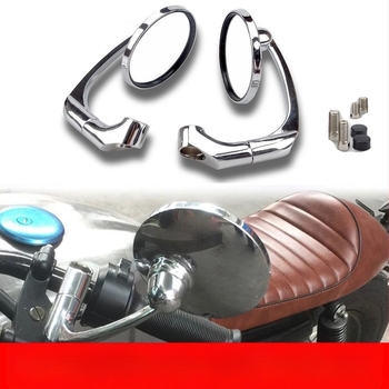 Oglindă retro pentru motocicletă electrică – oglindă plată, sticlă, capac ABS, TT-101