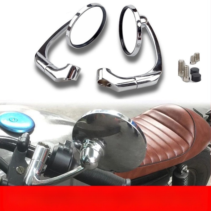 Oglindă retro pentru motocicletă electrică – oglindă plată, sticlă, capac ABS, TT-101
