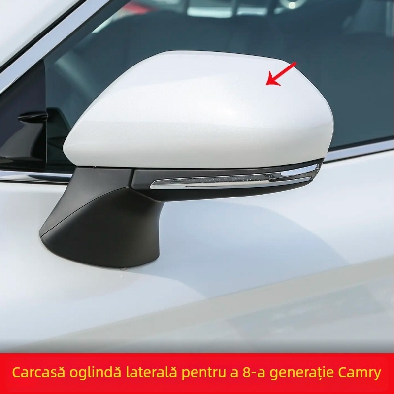 Capac de husă al oglinzii retrovizoare pentru Camry de a opta generație — oglindă plată, capac ABS, carcasă din plastic, Model 01, Piiece nr. 2