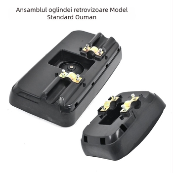 Ansamblu oglindă retrovizoare Auman – oglindă cu două curbe sau plată, sticlă, capac din plastic dur; Compatibil cu Auman, Howo, Shaanxi Automobile, Beiben Hongyan