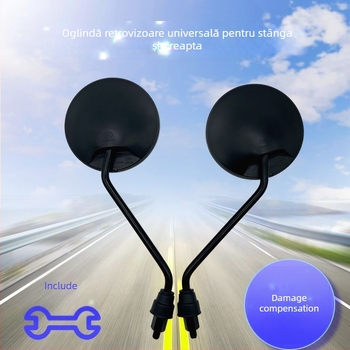 Oglindă retrovizoare pentru Taoling vehicul electric, unghi 8 mm stânga/dreapta, oglindă pentru mers înapoi, suprafață reflexivă