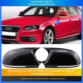 Carcasă oglindă retrovizoare Audi A3/A4 – ABS oglindă plană, carcasă spate reflectorizantă