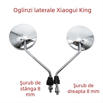 Oglindă retrovizoare - rotundă, universală pentru scutere