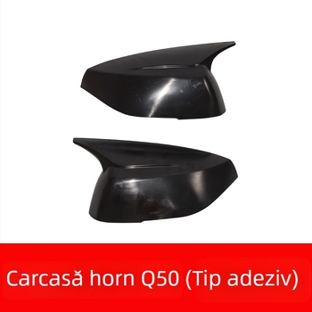 Capac oglindă retrovizoare, cu design corn, pentru Infiniti Q50L, Q60, QX30 – ABS