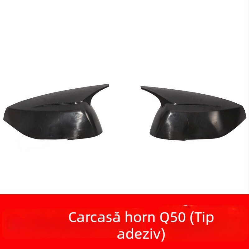Capac oglindă retrovizoare, cu design corn, pentru Infiniti Q50L, Q60, QX30 – ABS