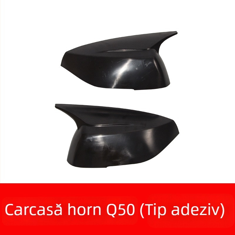 Capac oglindă retrovizoare, cu design corn, pentru Infiniti Q50L, Q60, QX30 – ABS