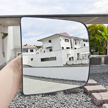 Reflector pentru oglinda exterioară Dodge Ram 2500-3500, oglindă cu curbă dublă, suprafață cromată, capac ABS, stânga 68067728AA / dreapta 68067729AA