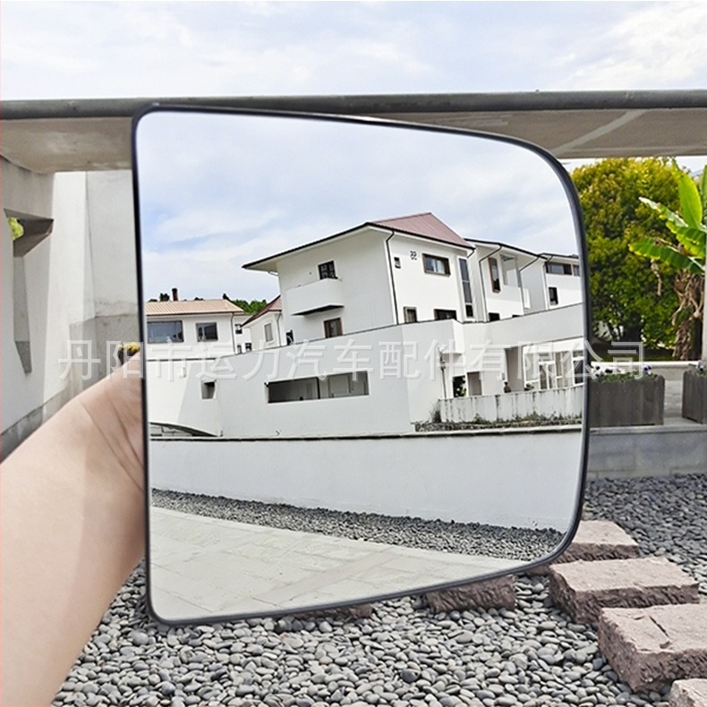 Reflector pentru oglinda exterioară Dodge Ram 2500-3500, oglindă cu curbă dublă, suprafață cromată, capac ABS, stânga 68067728AA / dreapta 68067729AA