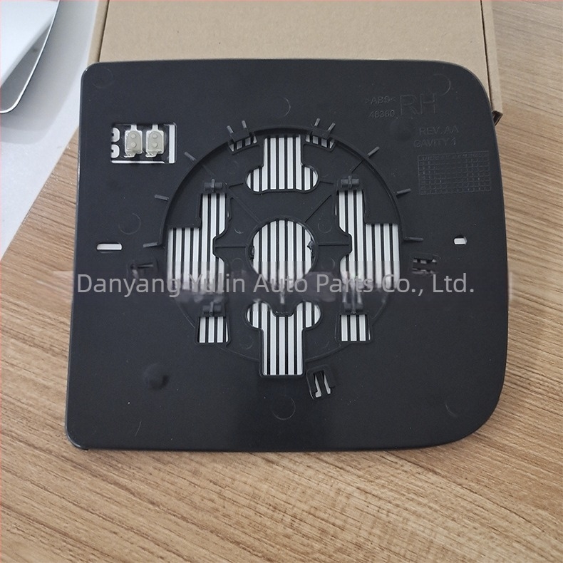 Reflector pentru oglinda exterioară Dodge Ram 2500-3500, oglindă cu curbă dublă, suprafață cromată, capac ABS, stânga 68067728AA / dreapta 68067729AA