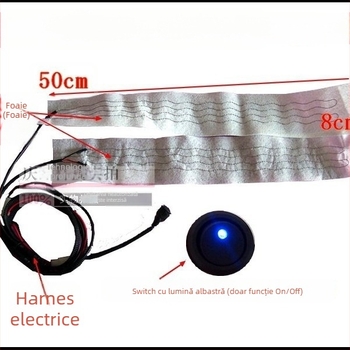 Kit de încălzire a volanului pentru mașină – oglindă cromată