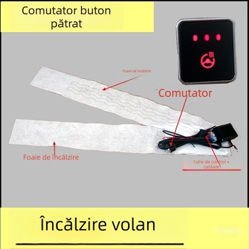 Kit de încălzire a volanului pentru mașină – oglindă cromată
