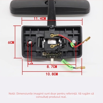 Oglindă interioară retrovizor pentru Isuzu/Jiangling/Shunda/Kairui J116/N900 — Model: 1-00000031-PT; Material oglindă: Alt; Brand: Qian junlian; Modele compatibile: consultați serviciul clienți