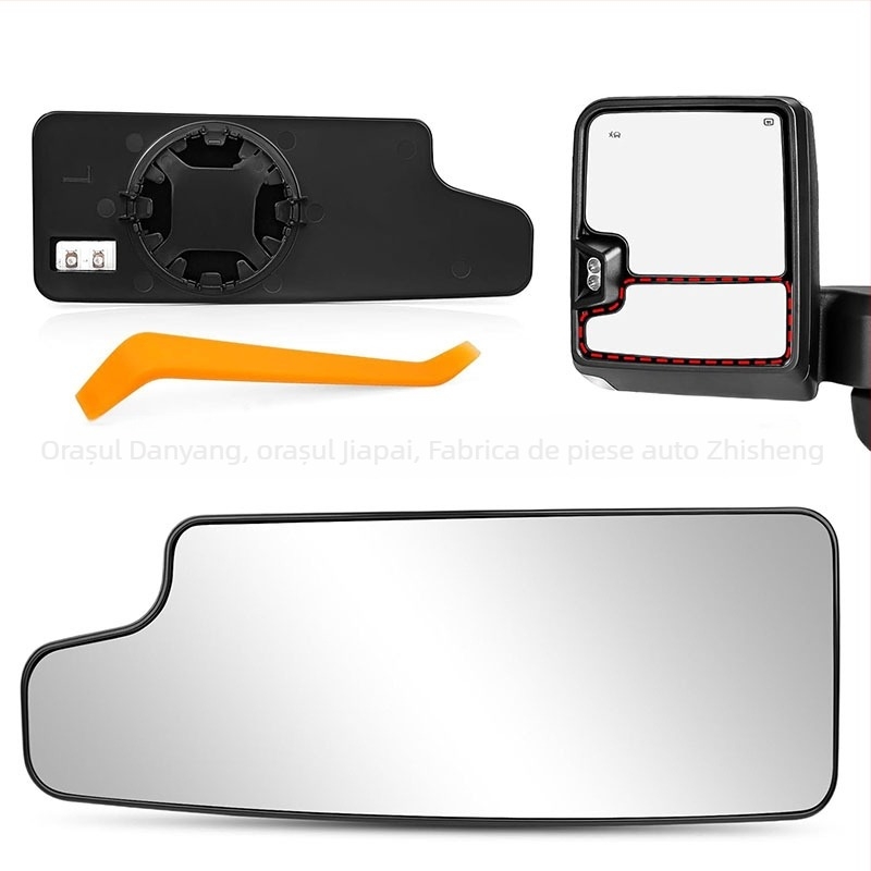 Lentilă oglindă retrovizoare pentru Chevy Silverado GMC Sierra 1500 HD, 2019–2025 | Material ABS, suprafață curbată, greutate 160 g