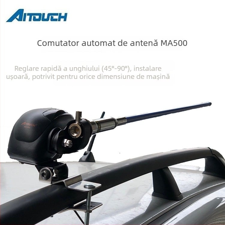Aitouch Antenă Electrică de Ridicare pentru Autoturisme – pentru SUV-uri și Camioane, Montaj pe Vehicul, Antenă Pliaibilă, Anti-rugină, Acoperiș Inteligent