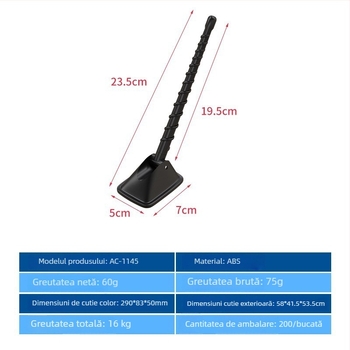 Antena decorativă pentru plafonul auto - universală, instalare cu adeziv, potrivită pentru toate modelele, marca Carfu
