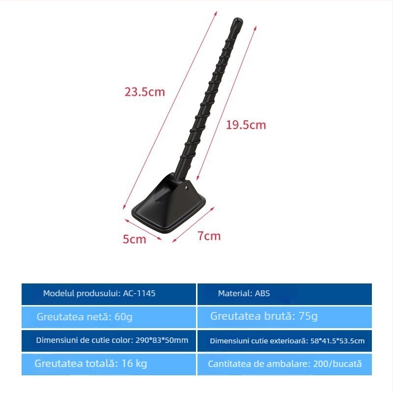 Antena decorativă pentru plafonul auto - universală, instalare cu adeziv, potrivită pentru toate modelele, marca Carfu