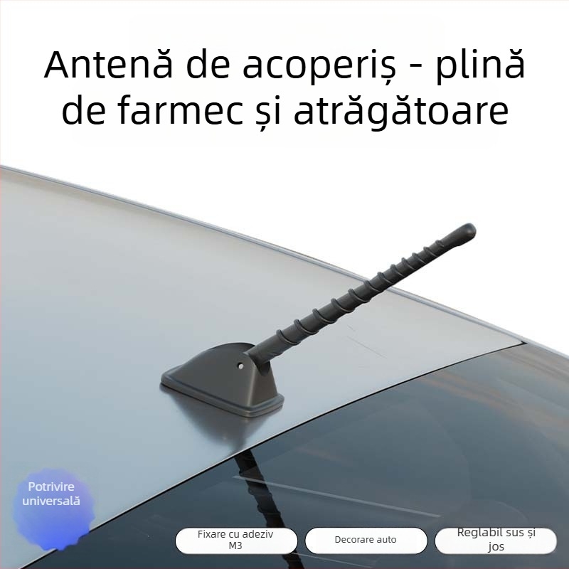 Antena decorativă pentru plafonul auto - universală, instalare cu adeziv, potrivită pentru toate modelele, marca Carfu