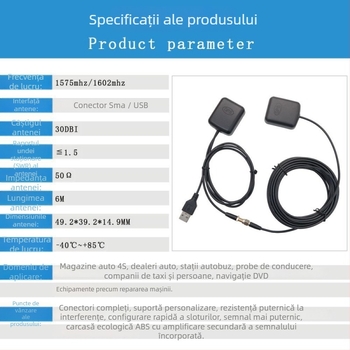Amplificator antenă GPS pentru navigație auto — amplificare semnal, poziționare în vehicul, navigare mobilă cu precizie înaltă