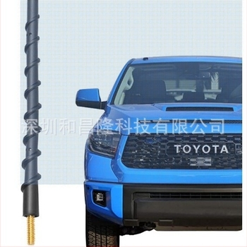 Antena radio auto cu tijă spiral fină pentru F-150/RAM – antenă din metal cu câștig înalt pentru semnal îmbunătățit (12V, montaj filet, viață 20000)