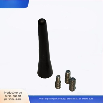 Antena auto, antenă mică, scurtă, montare pe acoperiș pentru radio, cu trei șuruburi M4/M5/M6; montaj cu filet; compatibilă cu mașini mici; cod produs 30