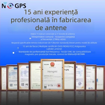 Antena GNSS activă pentru Beidou și GPS – poziționare auto și navigație, SWR ≤1.5, lungime cablu personalizabilă