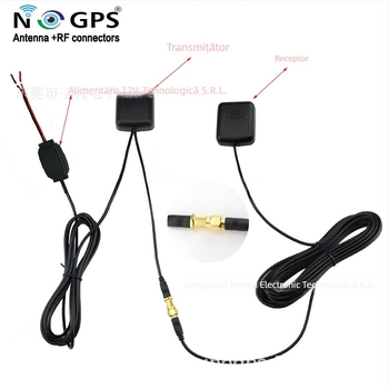 Antena GNSS activă pentru Beidou și GPS – poziționare auto și navigație, SWR ≤1.5, lungime cablu personalizabilă