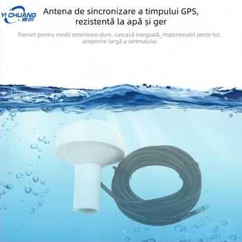 Antena exterioară impermeabilă Beidou/GPS pentru poziționare prin satelit, pentru autovehicule și utilizare maritimă, 4G, dublu mod, antenă cu cap de tip ciupercă pentru sincronizare