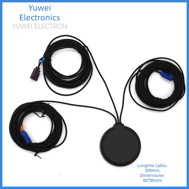 Antena auto 3 în 1 GSM FM GPS – Câștig 8–15 dBi; Frecvență 1800; Impedanță 75 Ω; SWR ≤ 2.0