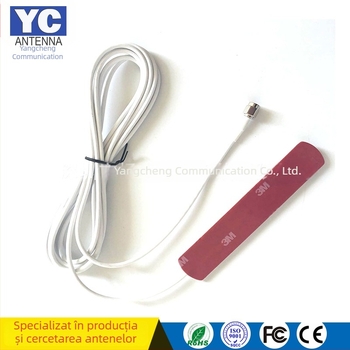 Antena auto 3G/GSM pe geam, model YCP-8521-5, câștig 5 dBi, bandă 850–960/2100 MHz, impedanță 50 Ω, SWR ≤ 1.5