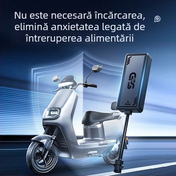 Locator GPS cu cablu pentru vehicule, protecție anti-furt — precizie GPS 5, alimentare 9–90V, baterie polimer, autonomie 9999