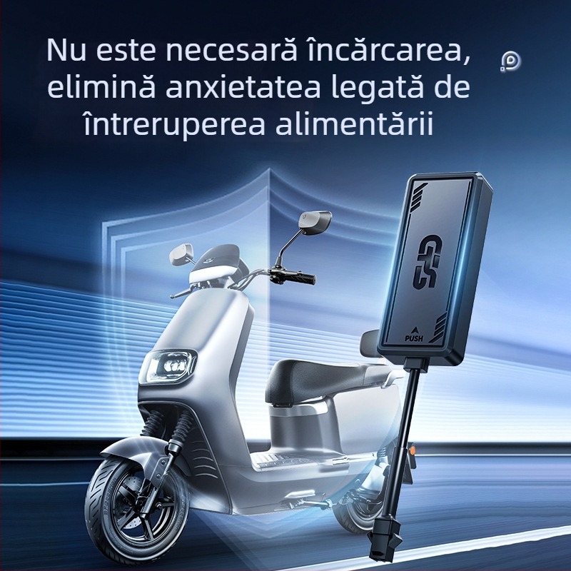 Locator GPS cu cablu pentru vehicule, protecție anti-furt — precizie GPS 5, alimentare 9–90V, baterie polimer, autonomie 9999