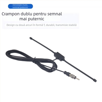 Chenyuxin antenă activă FM pentru radio auto, cablu de 3 m, SWR ≤ 1,5