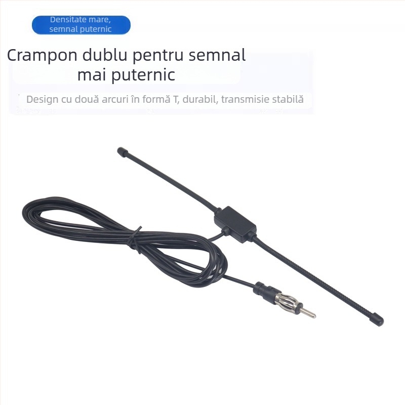 Chenyuxin antenă activă FM pentru radio auto, cablu de 3 m, SWR ≤ 1,5