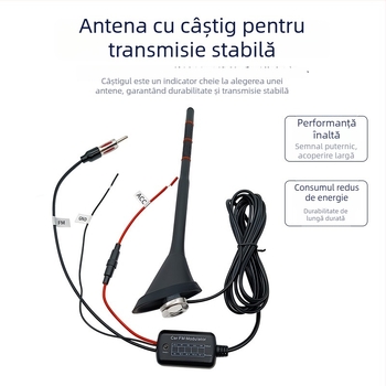 Antena auto cu Bluetooth MP3 și radio FM – model SY-600-W12-FM-5ROG2