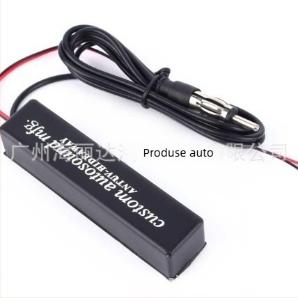 Antena pentru radio auto cu amplificator de semnal interior, montaj plug-in, 12V, curent 10, durată de viață 10000 ore