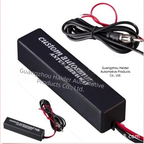 Antena pentru radio auto cu amplificator de semnal interior, montaj plug-in, 12V, curent 10, durată de viață 10000 ore