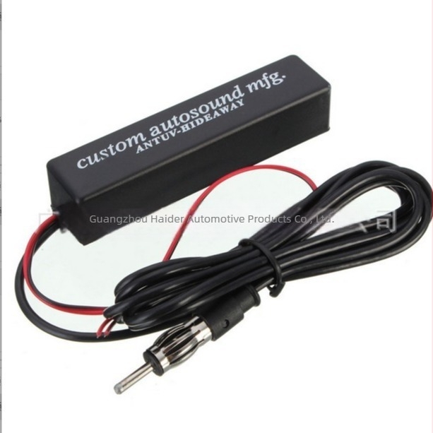 Antena pentru radio auto cu amplificator de semnal interior, montaj plug-in, 12V, curent 10, durată de viață 10000 ore