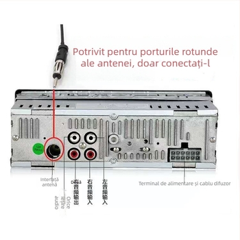 Xinda Ark Antenă FM universală pentru mașină, cu câștig mare și ventuză mare