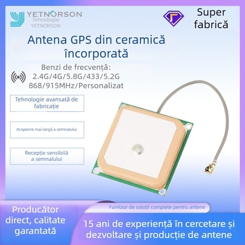 Antena ceramică, antenă RF activă încorporată pentru automobile, 1575.42 MHz, Yanoxun (Cod: Ynx-gps-c-011)