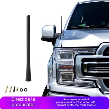 Antena auto pentru radio cu montaj filet, 12V, 1A, Yue Chi